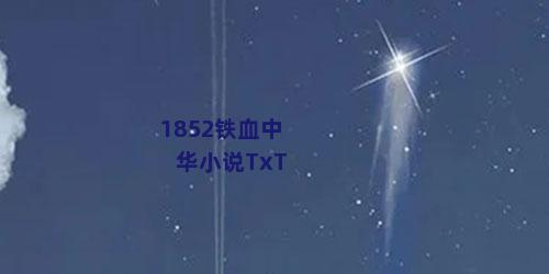 1852铁血中华小说TxT