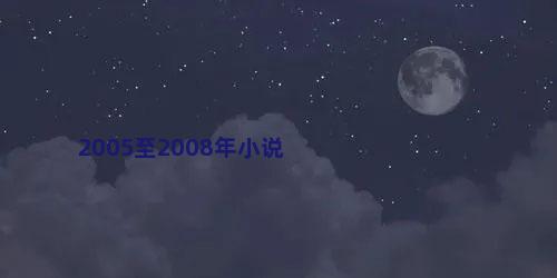 2005至2008年小说