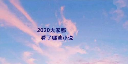 2020大家都看了哪些小说