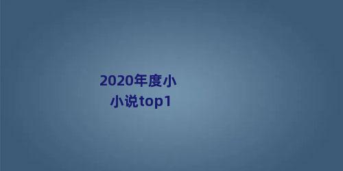 2020年度小小说top1