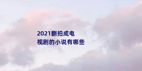 2021翻拍成电视剧的小说有哪些