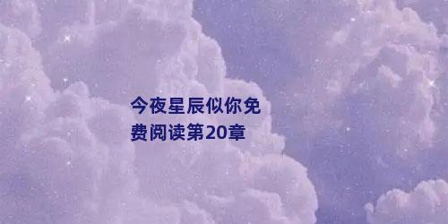 今夜星辰似你免费阅读第20章