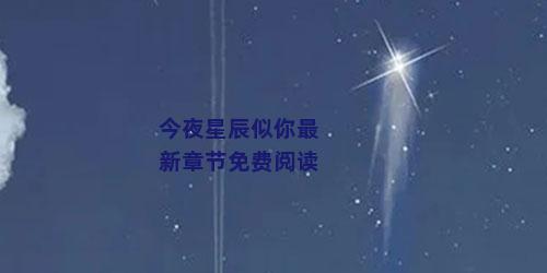 今夜星辰似你最新章节免费阅读