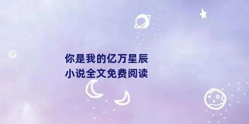 你是我的亿万星辰小说全文免费阅读