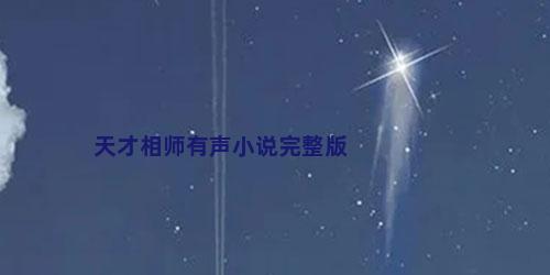 天才相师有声小说完整版