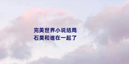 完美世界小说结局石昊和谁在一起了