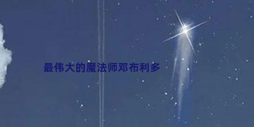 最伟大的魔法师邓布利多