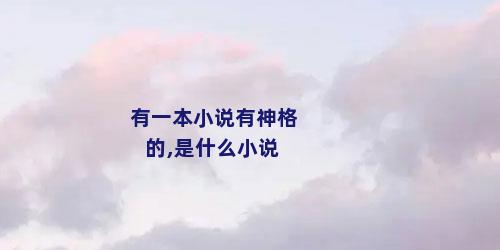 有一本小说有神格的,是什么小说