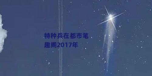 特种兵在都市笔趣阁2017年