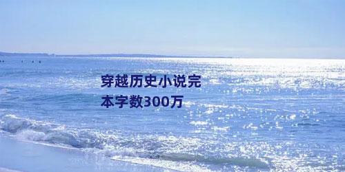 穿越历史小说完本字数300万