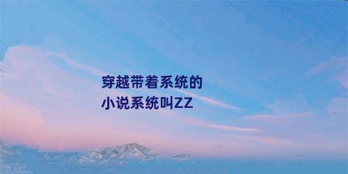 穿越带着系统的小说系统叫ZZ