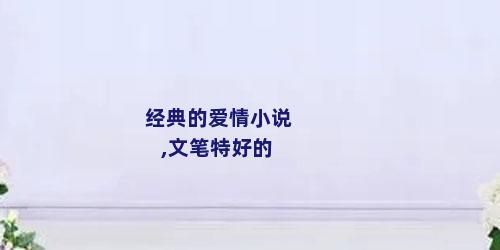 经典的爱情小说,文笔特好的