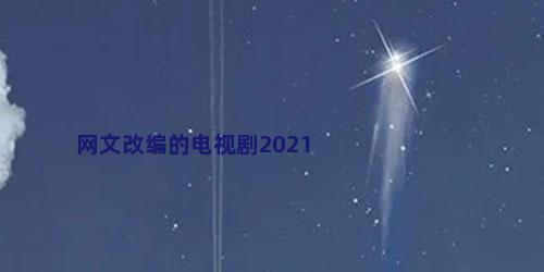 网文改编的电视剧2021