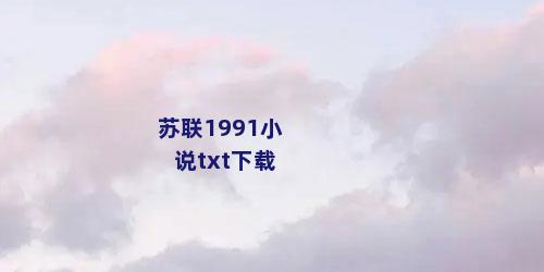 苏联1991小说txt下载