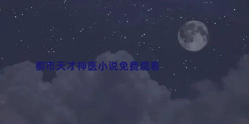 都市天才神医小说免费观看