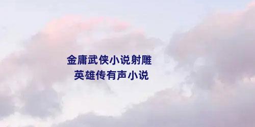 金庸武侠小说射雕英雄传有声小说