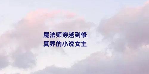 魔法师穿越到修真界的小说女主